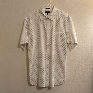Banana Republic Casual Button Down Shirt - White - Large